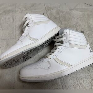 Nike Air Jordan Heritage White Pure Platinum Mid-Top Sneakers 10.5